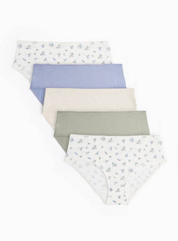 Ditsy Floral Midi Knickers 5 Pack 12